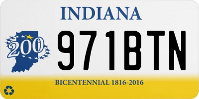 IN license plate 971BTN