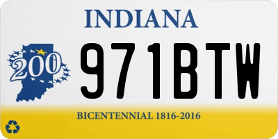IN license plate 971BTW