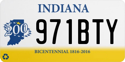 IN license plate 971BTY