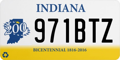 IN license plate 971BTZ
