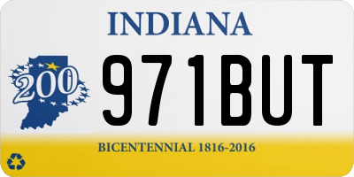 IN license plate 971BUT