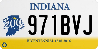 IN license plate 971BVJ