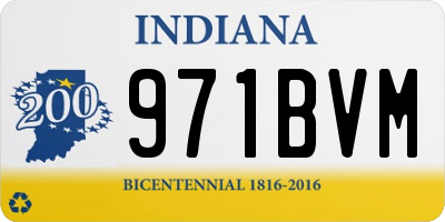 IN license plate 971BVM