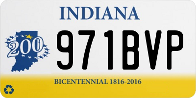 IN license plate 971BVP