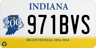 IN license plate 971BVS