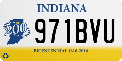 IN license plate 971BVU