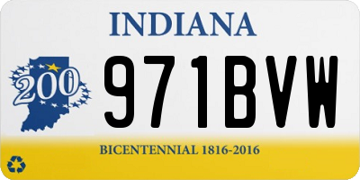 IN license plate 971BVW