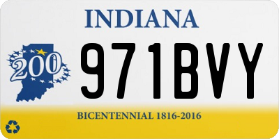 IN license plate 971BVY