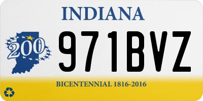 IN license plate 971BVZ