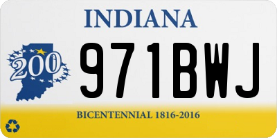 IN license plate 971BWJ