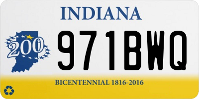 IN license plate 971BWQ