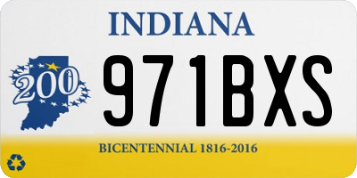 IN license plate 971BXS