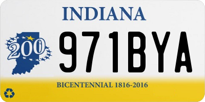 IN license plate 971BYA