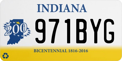 IN license plate 971BYG