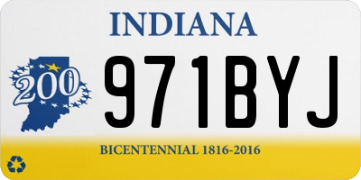 IN license plate 971BYJ