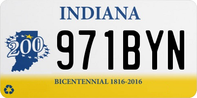 IN license plate 971BYN