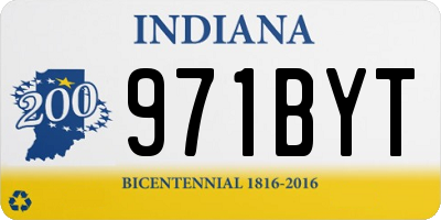 IN license plate 971BYT