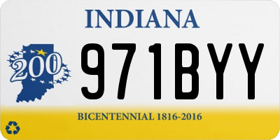 IN license plate 971BYY