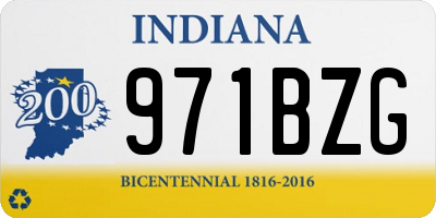 IN license plate 971BZG