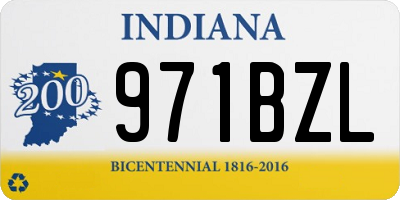 IN license plate 971BZL
