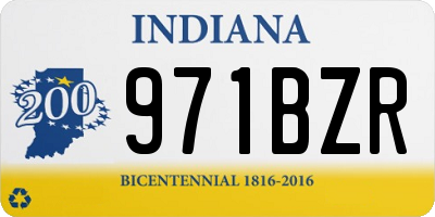 IN license plate 971BZR