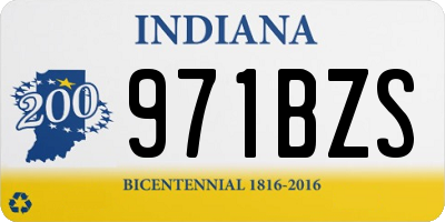 IN license plate 971BZS