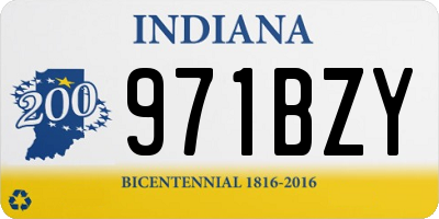 IN license plate 971BZY