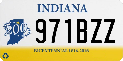 IN license plate 971BZZ