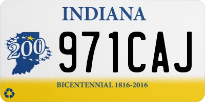 IN license plate 971CAJ
