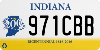 IN license plate 971CBB