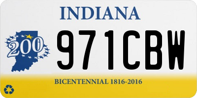 IN license plate 971CBW