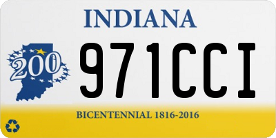 IN license plate 971CCI