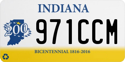 IN license plate 971CCM