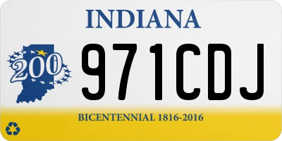 IN license plate 971CDJ