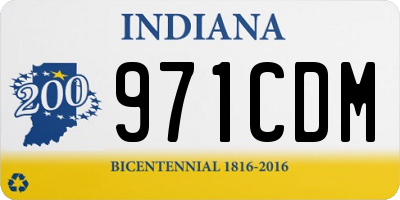 IN license plate 971CDM