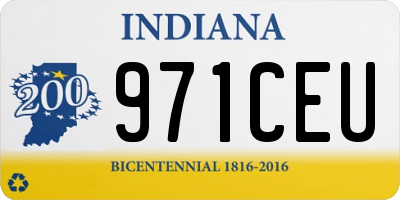 IN license plate 971CEU