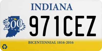 IN license plate 971CEZ