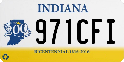 IN license plate 971CFI