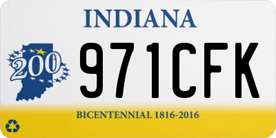 IN license plate 971CFK