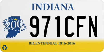 IN license plate 971CFN