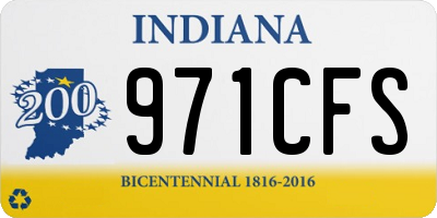 IN license plate 971CFS