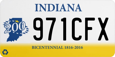 IN license plate 971CFX
