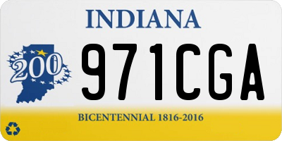 IN license plate 971CGA