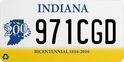 IN license plate 971CGD