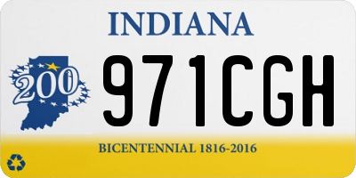IN license plate 971CGH