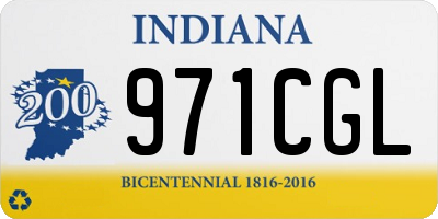 IN license plate 971CGL
