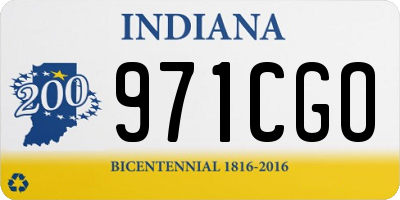 IN license plate 971CGO