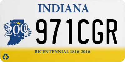 IN license plate 971CGR