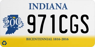 IN license plate 971CGS