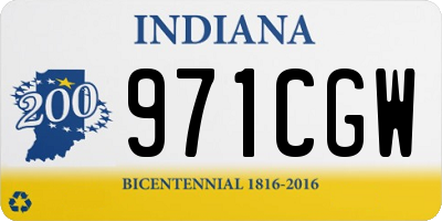 IN license plate 971CGW